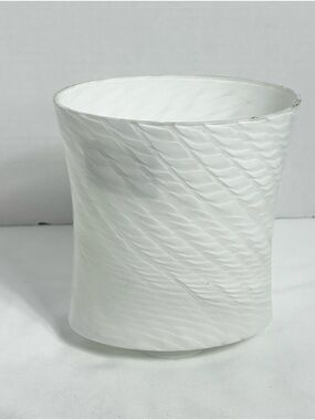 White Textured Ceramic Light Cover